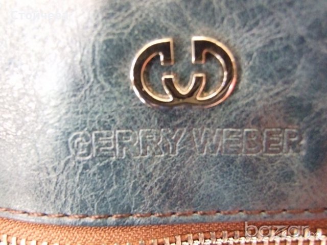 Gerry Weber чисто нова чанта от кожа в синьо, снимка 11 - Чанти - 20794447