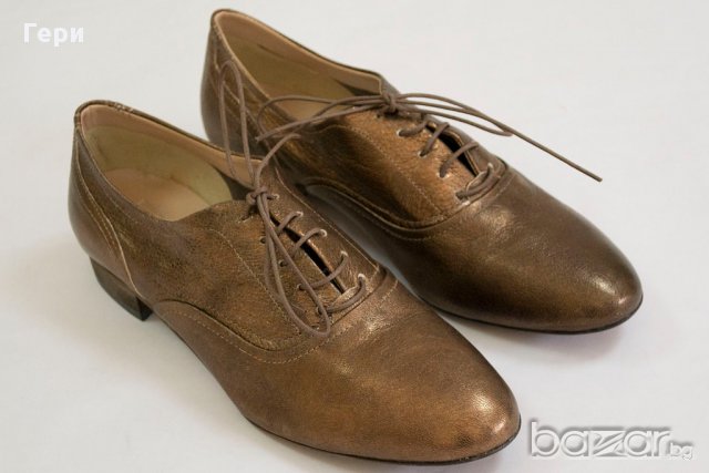 Естествена кожа, дамски кафяви бронзови обувки марка Eye, снимка 1 - Дамски ежедневни обувки - 17554820