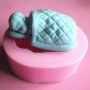 3D завито бебе с пелена силиконов молд форма калъп за торта пита кръщене раждане фондан гипс сапун , снимка 2
