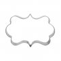правоъгълна метална рамка табела за сладки мъфини кексчета фондан украса, снимка 1 - Форми - 18237136