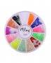 12 цвята камъчета в неонови цветове за маникюр, снимка 1 - Продукти за маникюр - 18472657
