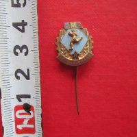 Рядка значка ГМА бронз емайл, снимка 1 - Колекции - 25471560
