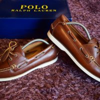 Polo Ralph Lauren Tan Merton Leather Shoes , снимка 2 - Мокасини - 25034854