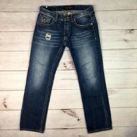 $138 Мъжки дънки Rivet De Cru Men's 32x33 Straight Leg Jeans Distressed, снимка 2 - Дънки - 26071252