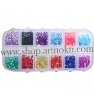 3000 бр. декоративни камъчета за маникюр в кутия. , снимка 1 - Продукти за маникюр - 9797056