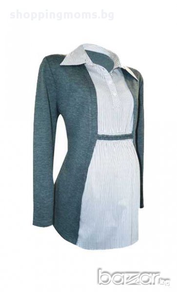 Вградена блуза за бременни и макси дами 08292 с райе , снимка 1