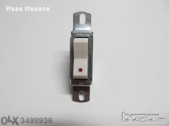  Български Ключ с отвори за закрепване on-of 3 ампера /250в - 2 положения -6 извода, снимка 1