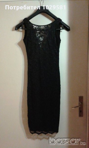 Официална дантелена рокля с гол гръб, снимка 1