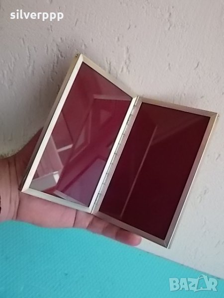  Сребърна рамка за две снимки , снимка 1