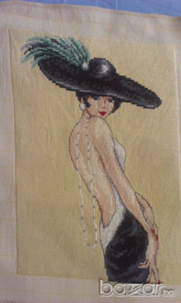 Продавам гоблен Ретро Дама, снимка 1
