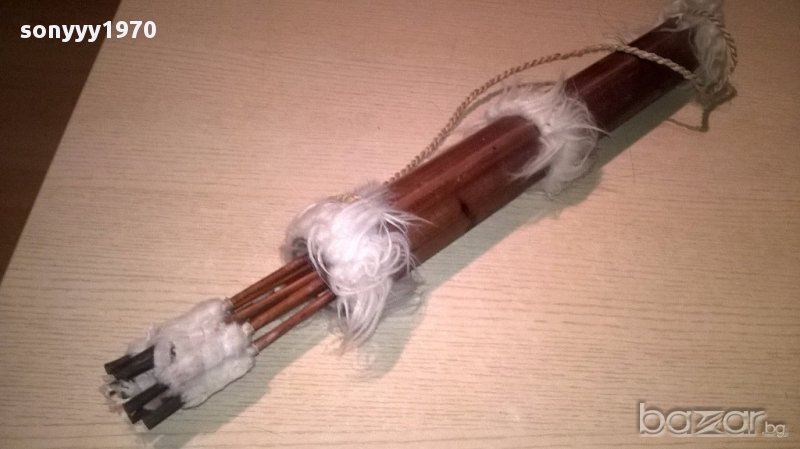 Стрели комплект с кобур от бамбук-58см-внос швеицария, снимка 1