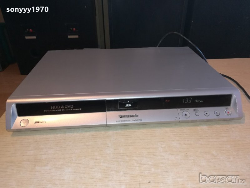 panasonic dmr-eh56 hdd & dvd recorder-внос швеицария, снимка 1