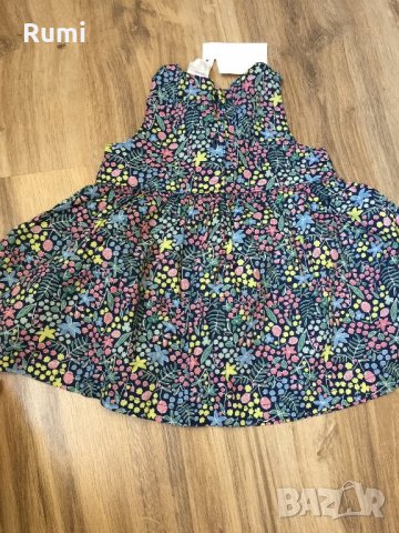 Оригинални нови цветни роклички H&M! 68р, снимка 3 - Бебешки рокли - 24741749