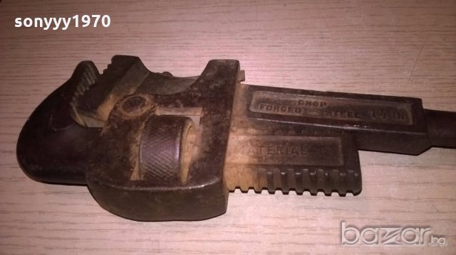 АНТИКА-drop forged-steel 14 in-40см-с дървена дръжка-внос швеицария, снимка 10 - Други инструменти - 18429878