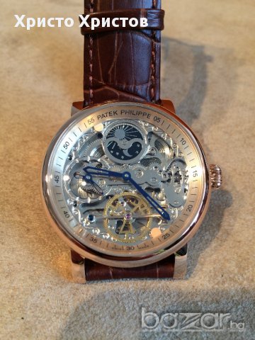 Мъжки луксозен часовник PATEK PHILIPPE клас ААА+ реплика, снимка 1 - Мъжки - 8543456