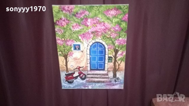 картина маслени бои върху платно-11-40х30см, снимка 6 - Други ценни предмети - 21981767