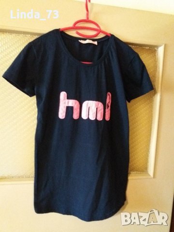 Дам.тениска-"MHA"-/памук/,цвят-тъм.синя. Закупена от Германия., снимка 1 - Тениски - 21961658