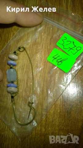 Стара игла брошка -149 бронз, снимка 3 - Колекции - 23970398