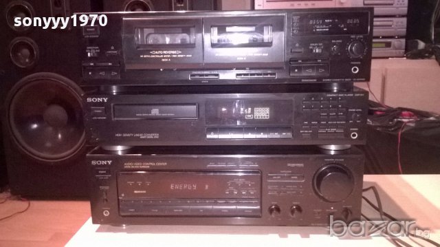 Sony receiver+sony deck+sony cd-внос швеицария