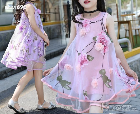 Детска рокля 70/40 лилава. 100 % Ново., снимка 2 - Детски рокли и поли - 18624957