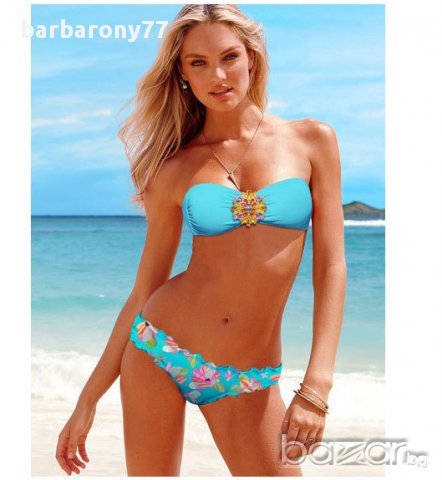 Светло син бански