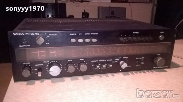wega system 450-r10 sereo receiver-внос от англия