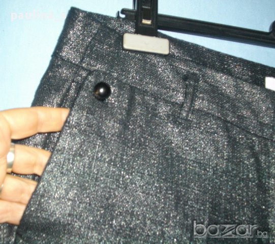 Дизайнерски сребърни бермуди "Loft" by Ann Taylor / голям размер , снимка 4 - Къси панталони и бермуди - 14922131