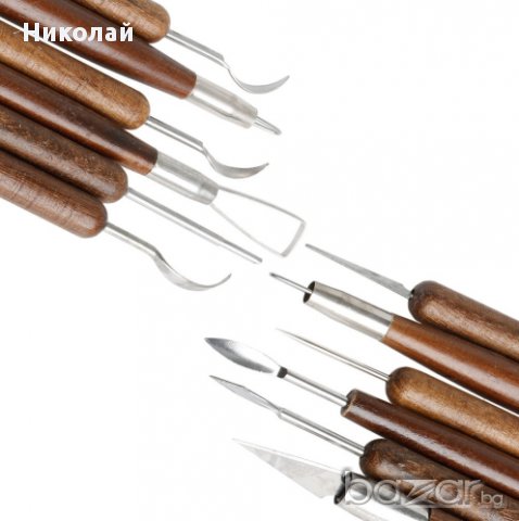 Инструменти за скулптора обработване моделиране на глина керамика пластелин 6 бр. комплект , снимка 4 - Куфари с инструменти - 17069437
