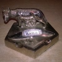 roma-ретро колекция-метален пепелник-внос швеицария, снимка 6 - Колекции - 22010948