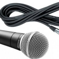 НАЛИЧЕН!!Вокален микрофон Shure Sm58 за караоке и презентации, жичен, снимка 3 - Караоке - 12847782