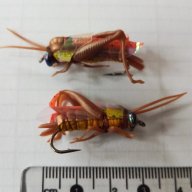 Изкуствени мухи, скакалци, бръмбари и ларви, снимка 4 - Въдици - 18620234