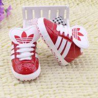 бебешки маратонки буйки обувки адидас adidas baby  red, снимка 4 - Детски маратонки - 8007099