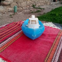 Стара играчка лодка,кораб, снимка 4 - Антикварни и старинни предмети - 25497403