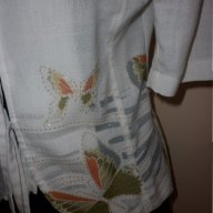 100 % лен българско дамско сако  с пеперуди , снимка 7 - Сака - 16531100