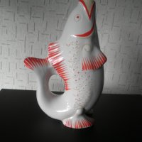Порцеланова ваза с форма на риба, снимка 1 - Вази - 19099892