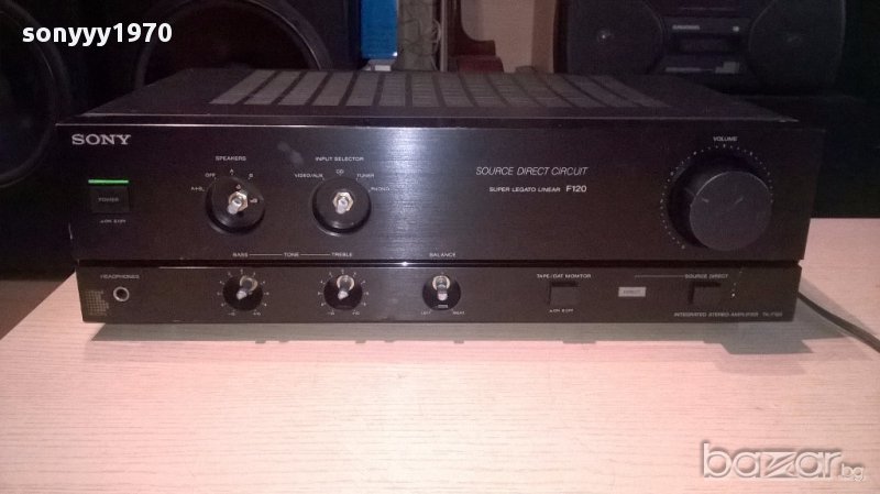sony ta-f120a-amplifier-made in japan-внос швеицария, снимка 1