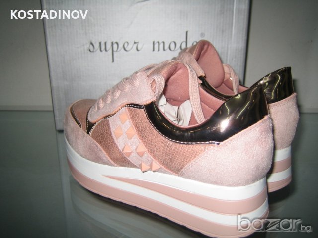 Дамски обувки м99-05 пудра-НАМАЛЕНИЕ, снимка 3 - Дамски ежедневни обувки - 21053559