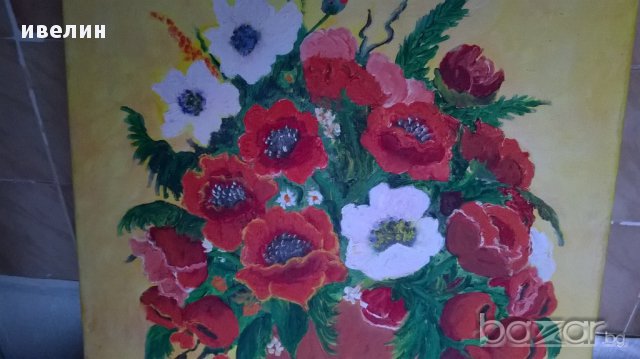 картина-цветя, снимка 2 - Картини - 12070811