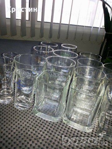 чаши за уиски-6бр, и др рекламни, старинни, снимка 1