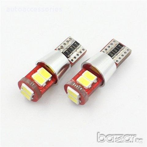  LED Диодна крушка 6LED SMD  12V T10, снимка 1