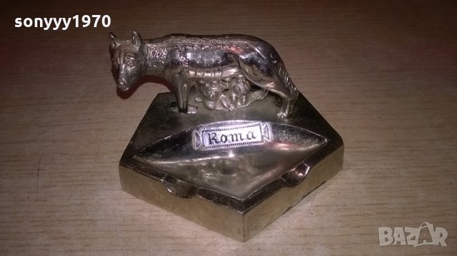 roma-ретро колекция-метален пепелник-внос швеицария, снимка 6 - Колекции - 22010948