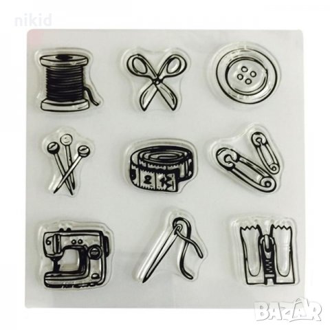 Шивашки силиконов гумен печат декор украса за бисквитки фондан Scrapbooking