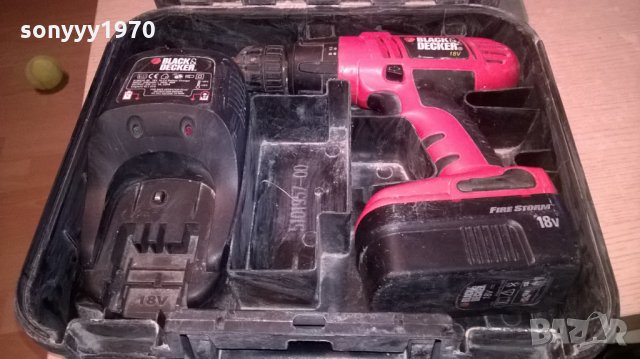 Black & decker-винтоверт/ударна бормашина-внос англия, снимка 3 - Винтоверти - 22744894