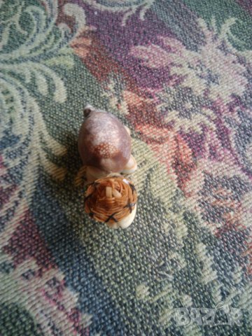 Костенурка от Мидички със сламена шапка - готин морски подарък, снимка 5 - Други ценни предмети - 23235470