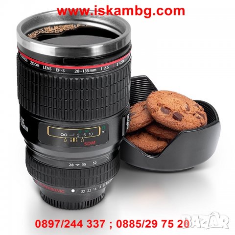 Термо чаша - обектив за фотоапарат - код 1693, снимка 4 - Чаши - 26176791