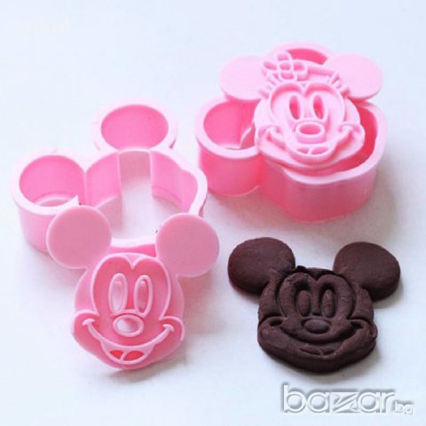 мини и мики маус форми резци резец форма за украса сладки фондан и др. 