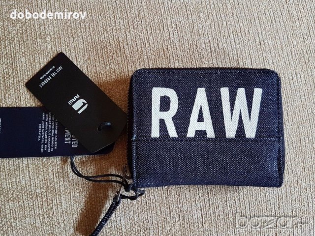 Ново портмоне деним G-Star Raw Depax Zipper Wallet оригинал, снимка 7 - Портфейли, портмонета - 17078679