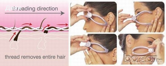 ( Face Plucking Clip )Уред за епилация с конец, снимка 4 - Други - 17469199