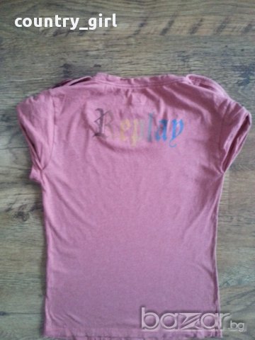 Replay - страхотна дамска тениска 100% оригинал , снимка 5 - Тениски - 15073089