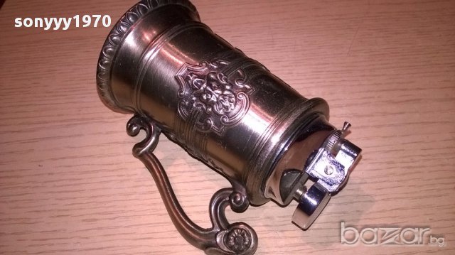 Ретро запалка халба с дръжка 11/6.5см-внос швеицария, снимка 5 - Антикварни и старинни предмети - 15805089